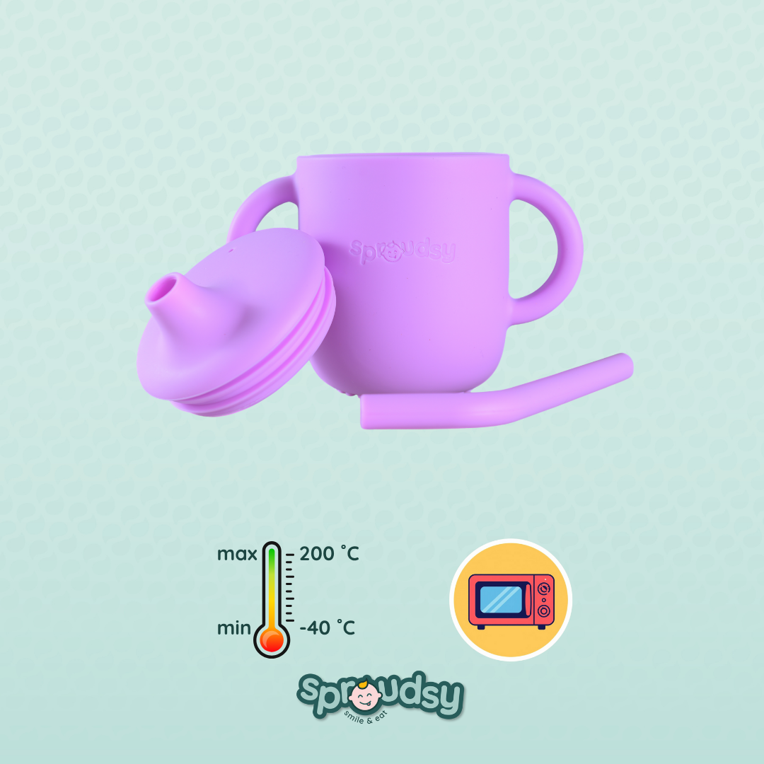 Taza de entrenamiento para bebé con pajita – Space
