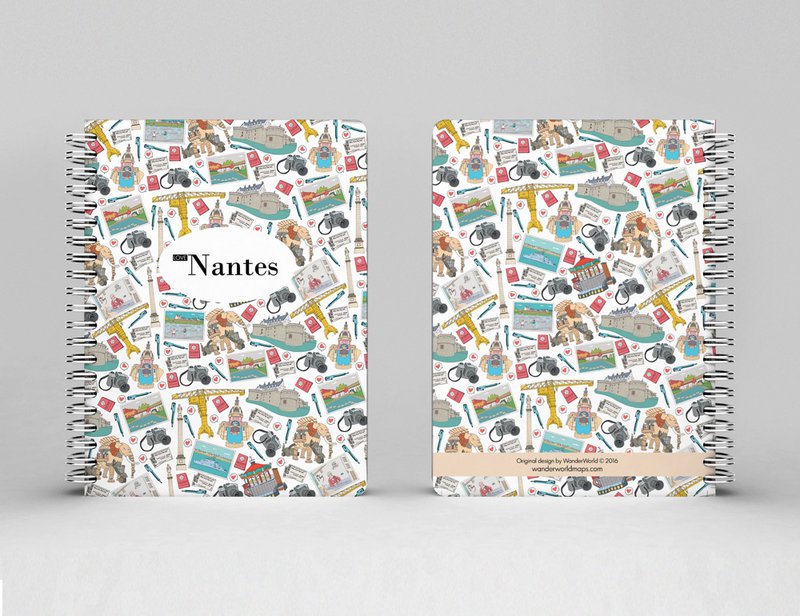 Nantes Original Spiralnotizbuch