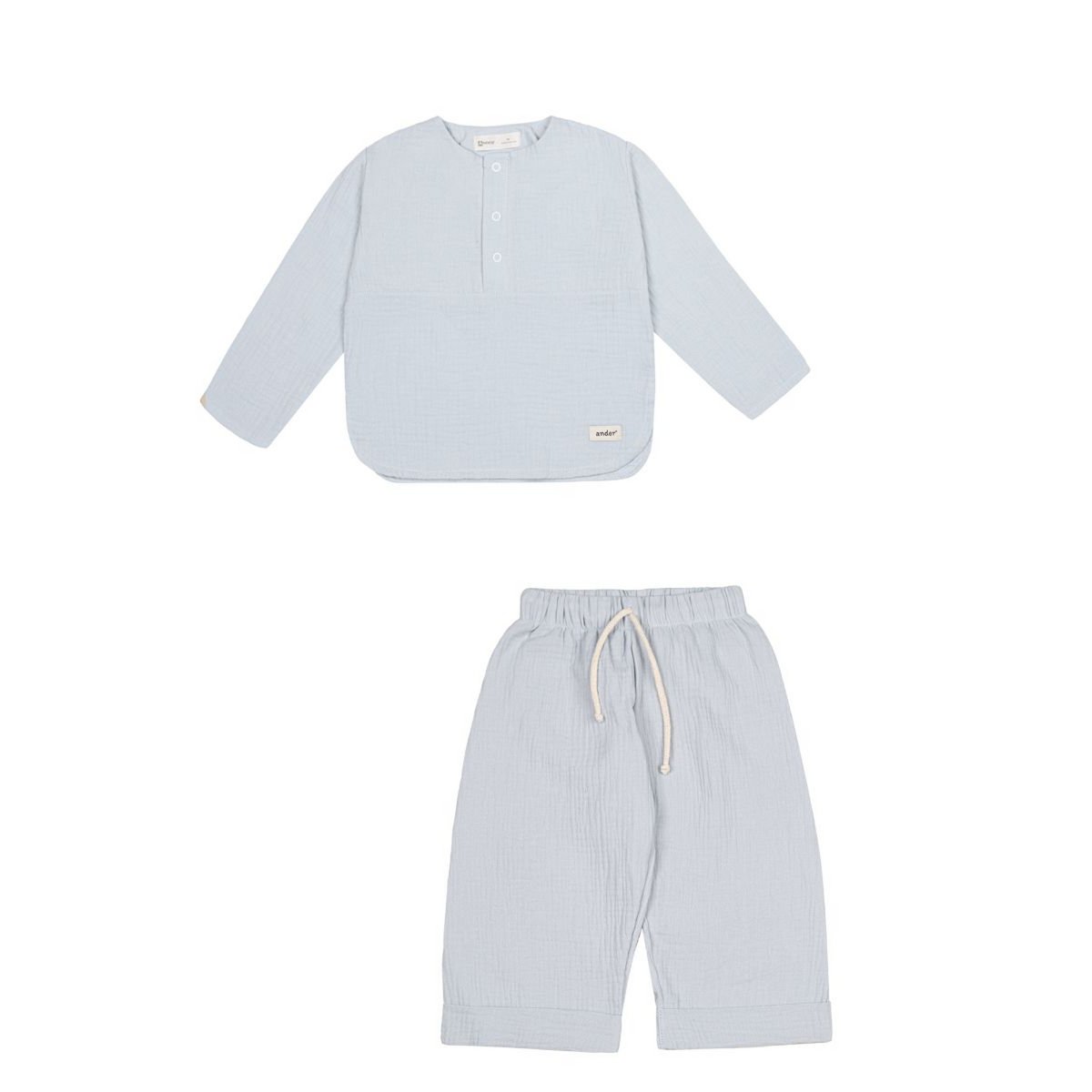 DANTE BLUE blouse and shorts set for a boy