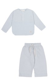 DANTE BLUE blouse and shorts set for a boy
