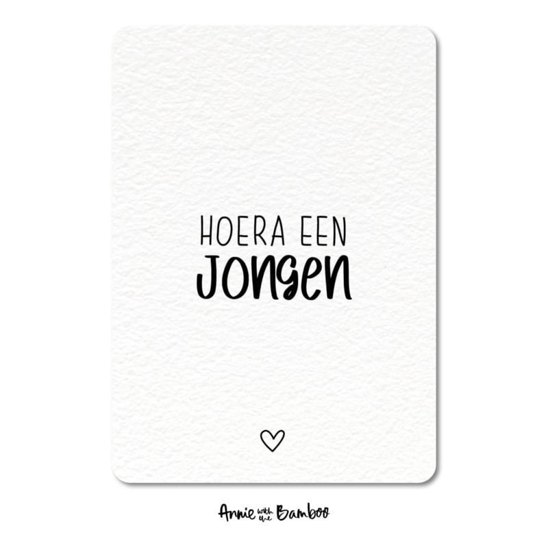 Postkarte - Hurra Junge