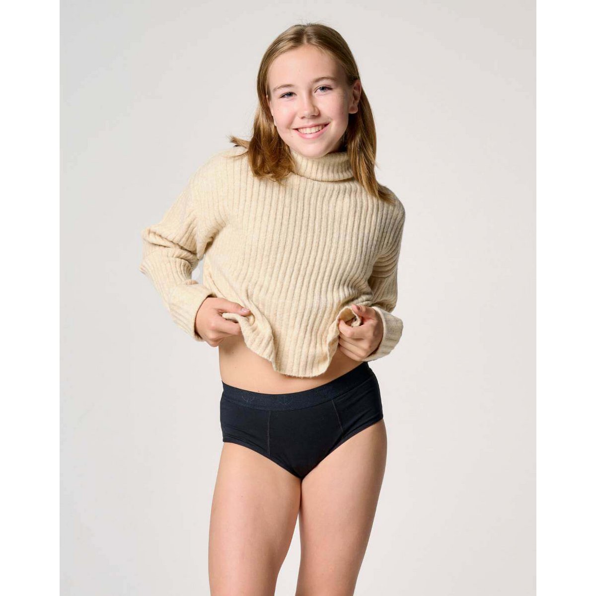 Menstruationsbukser hipster piger – super absorbering (kirsebær print)