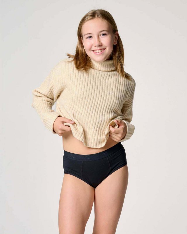 Menstruationsbukser hipster piger – super absorbering (kirsebær print)