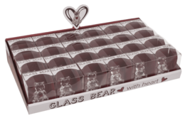 Glass Bear with Heart,