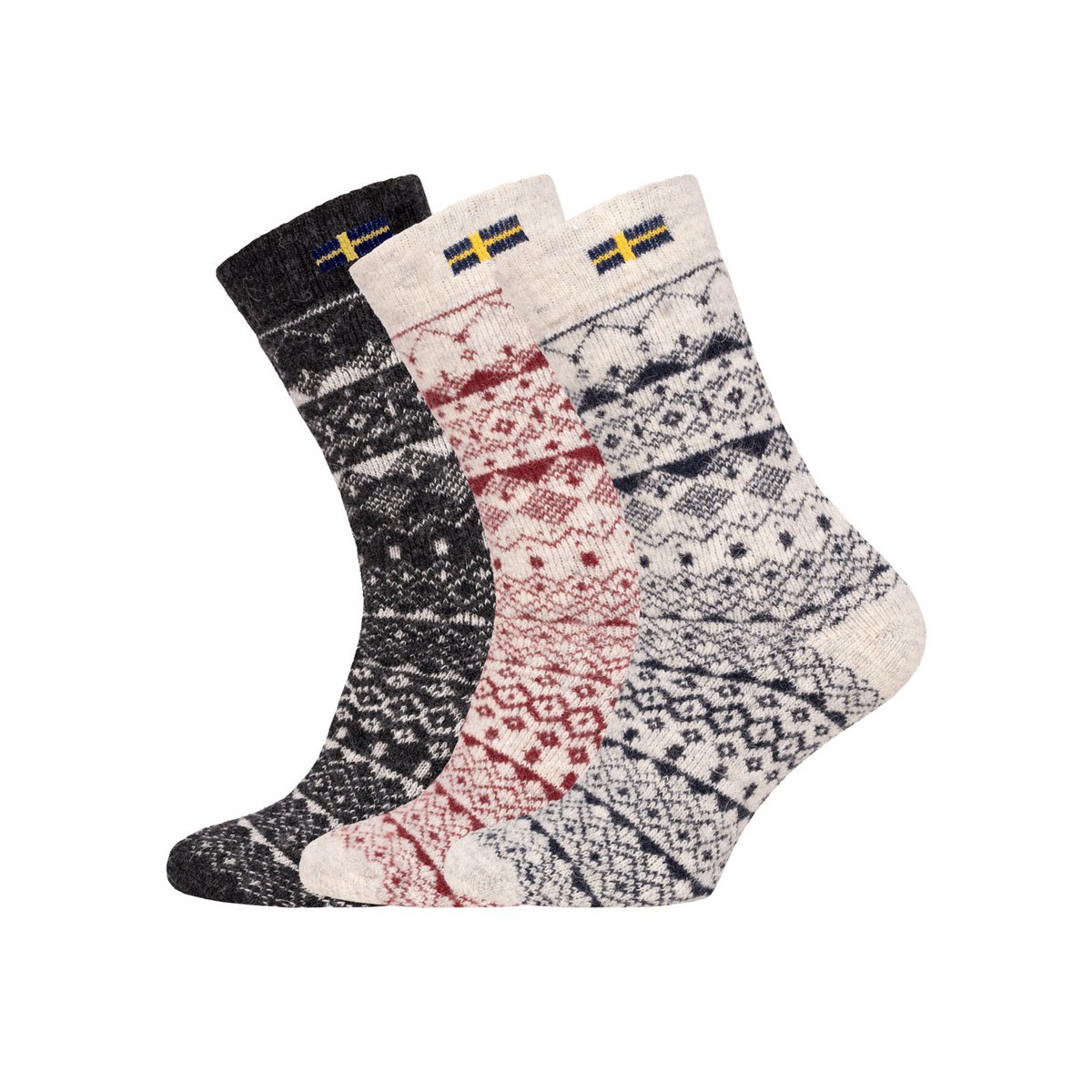 Scandinavian wool socks with 80% wool - warm, soft and cozy