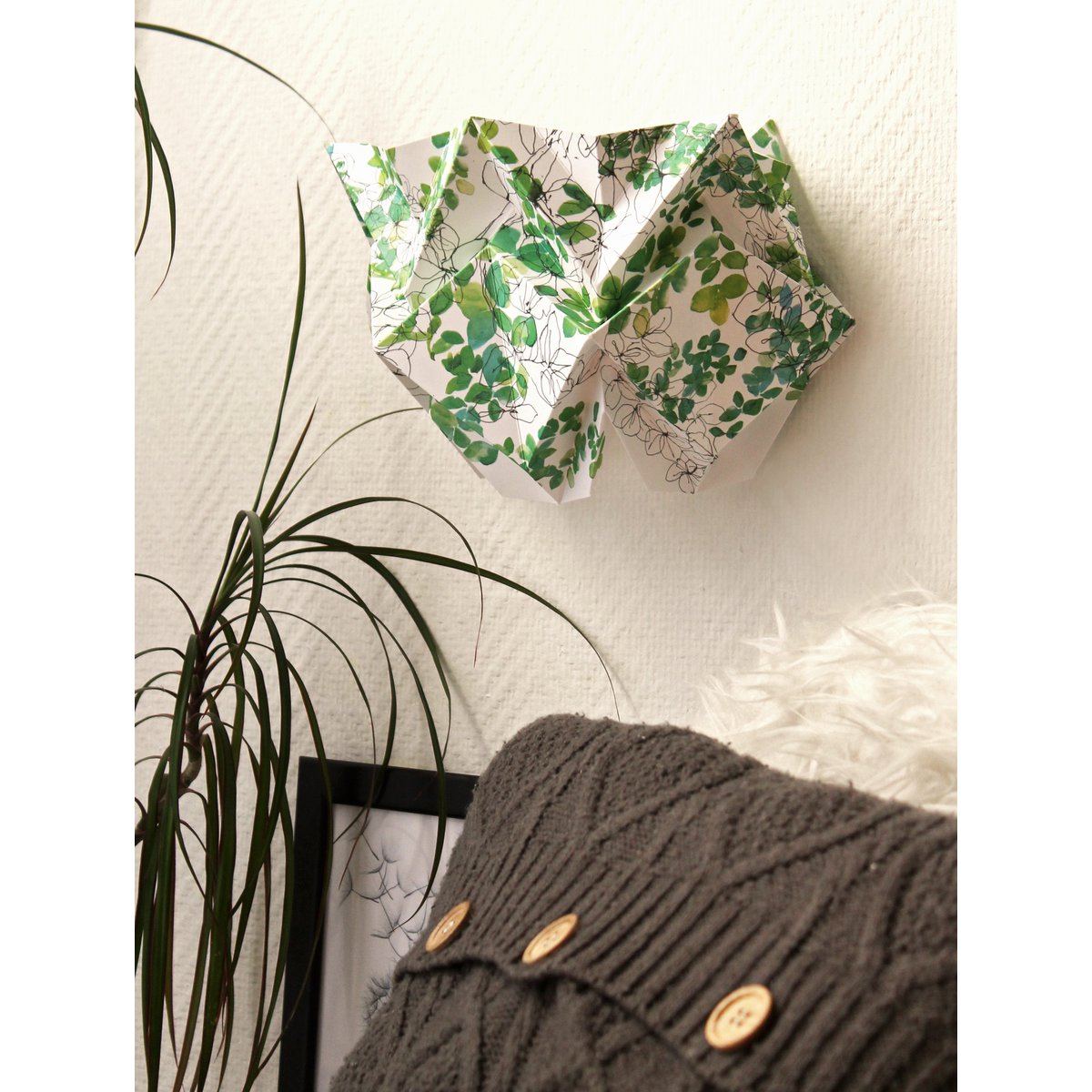 Lámpara de pared Paper Origami - Motivo Primavera