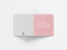 Wenskaart Baby 'Een Meisje'
