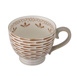 Taza de arce, naranja, gres