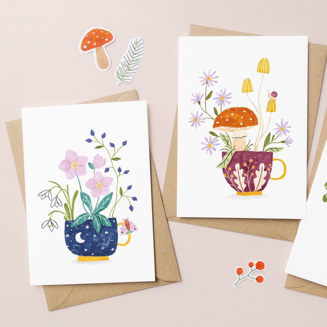 Greeting card | Cup of Winter