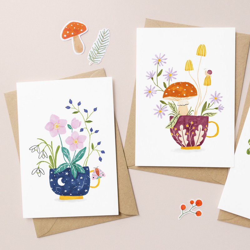 Greeting card | Cup of Winter