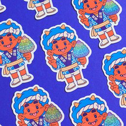 Glittersticker "Berry - Suikerspin".