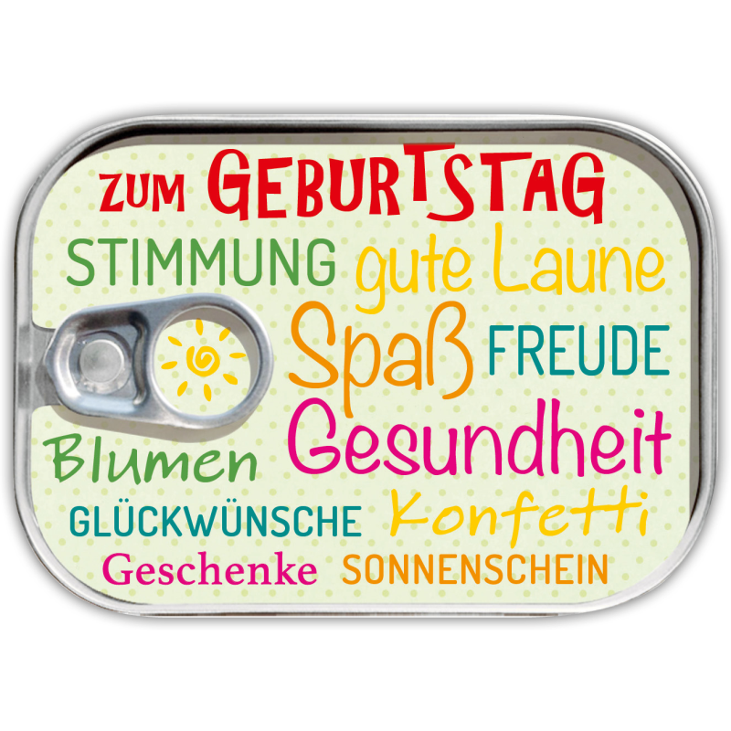 Dosenpost "Geburtstag"
