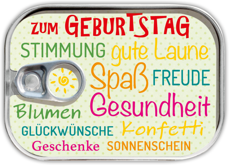 Dosenpost "Geburtstag"