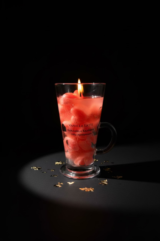 Vanilla Latte – Vela perfumada de vainilla en vaso