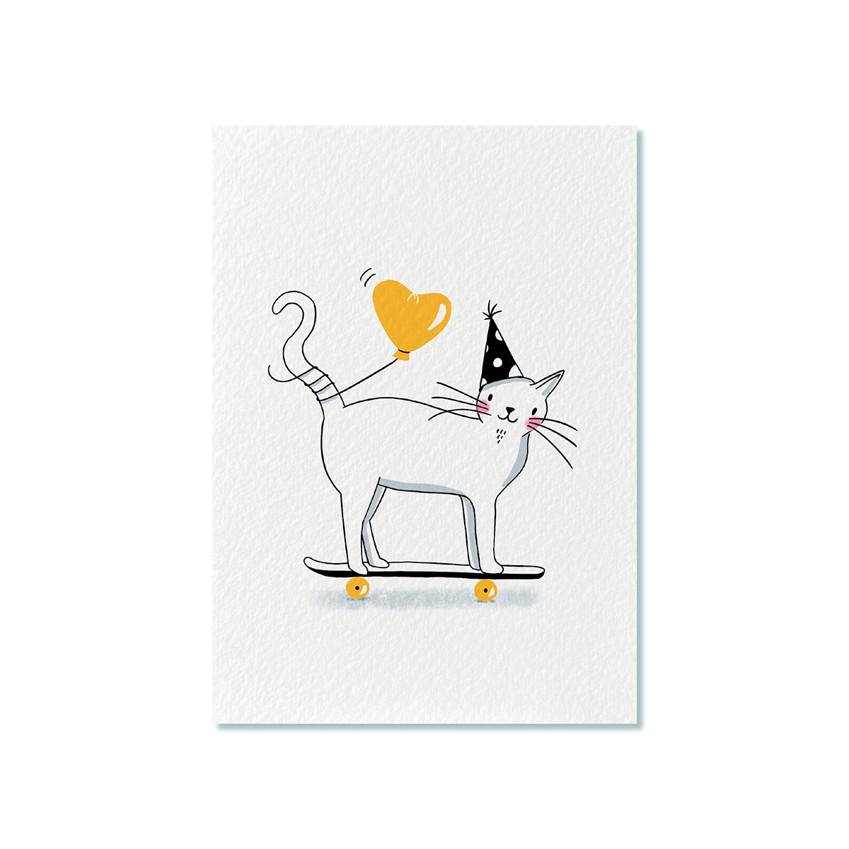 Ansichtkaart | Party Cat