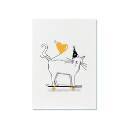 Ansichtkaart | Party Cat