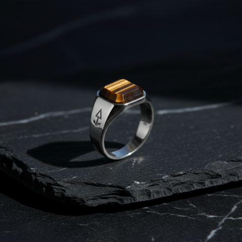 Ring HORUS TIGEREYE | 925 Silber