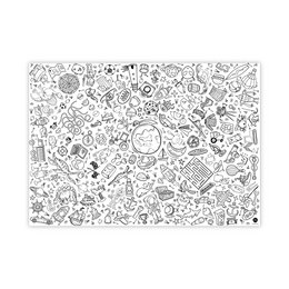 Coloring tablecloth motif explorer
