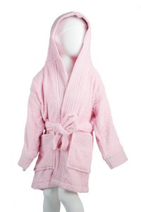 Baby Bathrobe 80/92, 340 gr/m² Light Pink