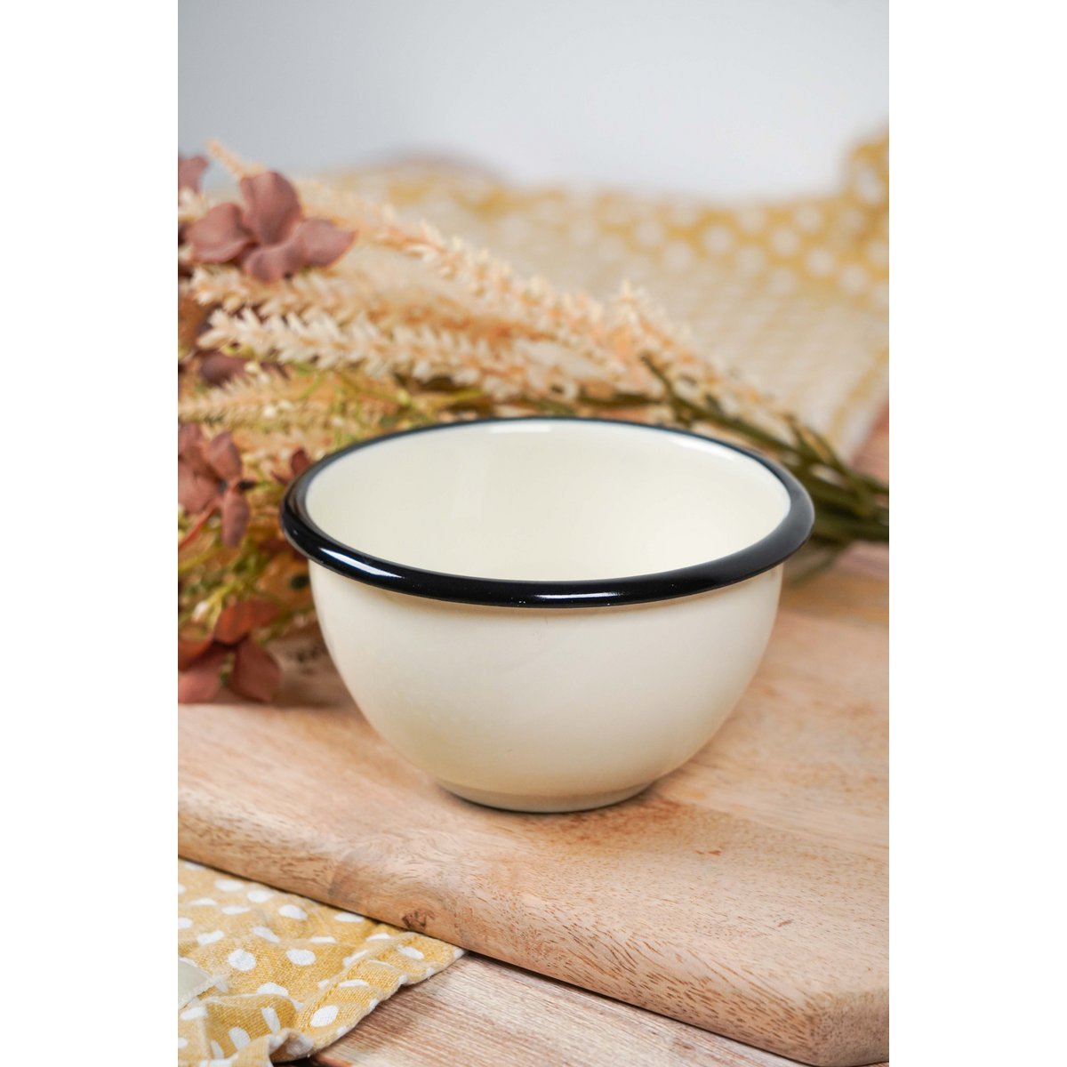 Emaille kleine Schüsselmilch 0,35 l Isabelle Rose