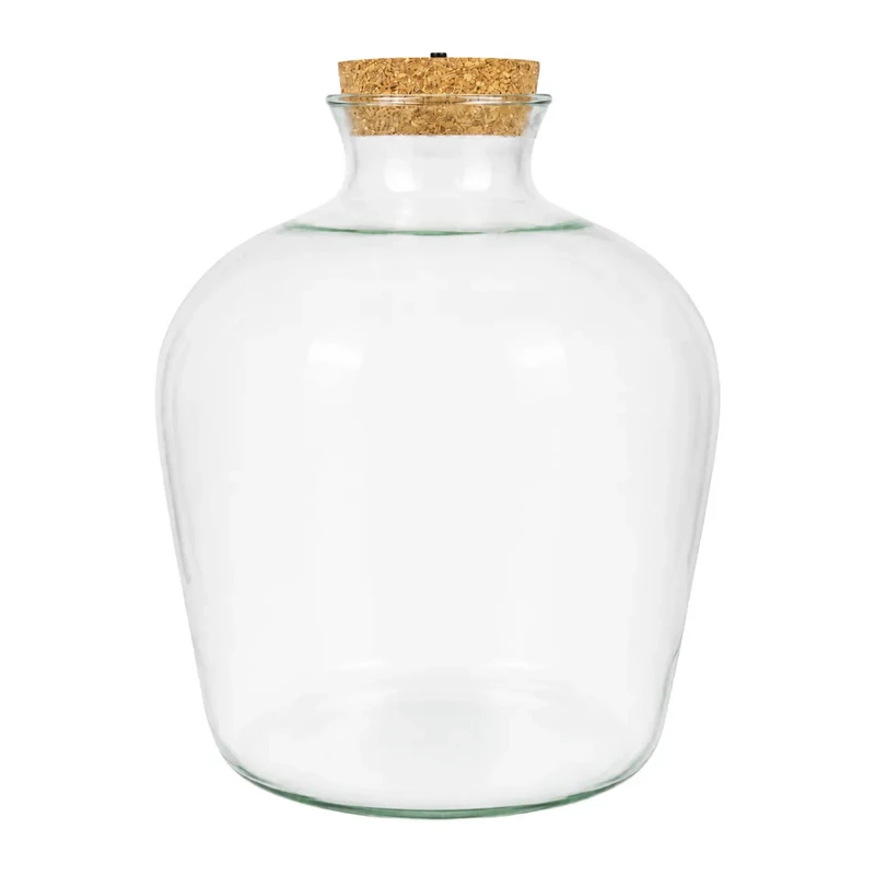 Glass Terrarium with LED Cork W-480A 25 cm
