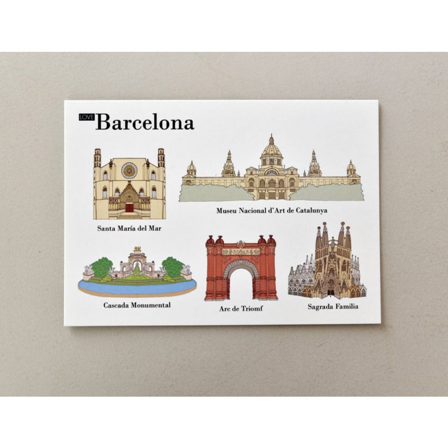 Postales Ilustradas Barcelona