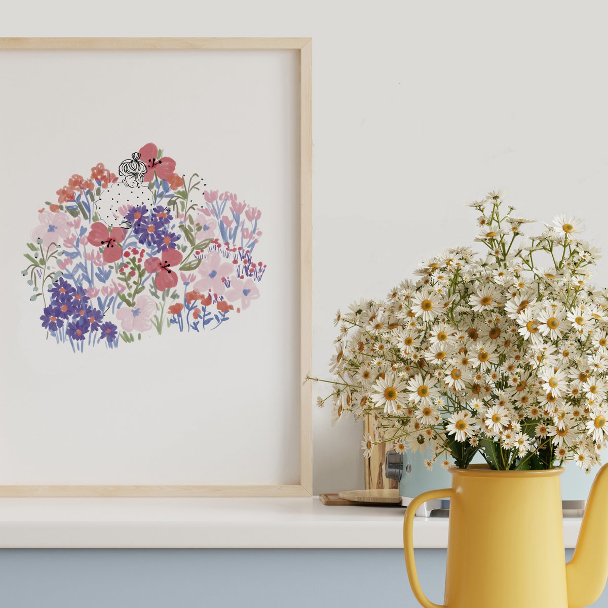 Poster Illustrated "Fleuri"