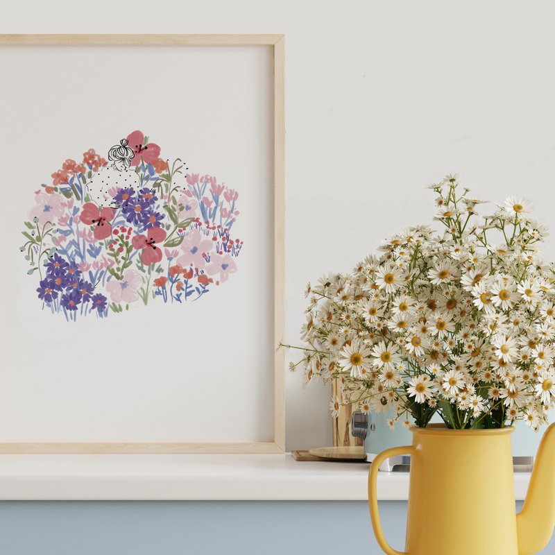 Poster Illustrated "Fleuri"