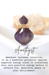 Luxury Mini Crystals Bottles | 24K Natural Crystals Bottle Necklaces