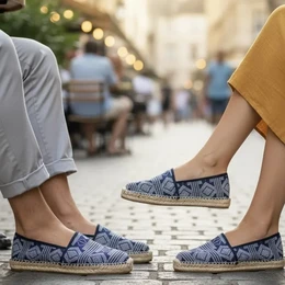 Espadrille Artisanale - Cousue main - LIOREN Nuit Étoilée