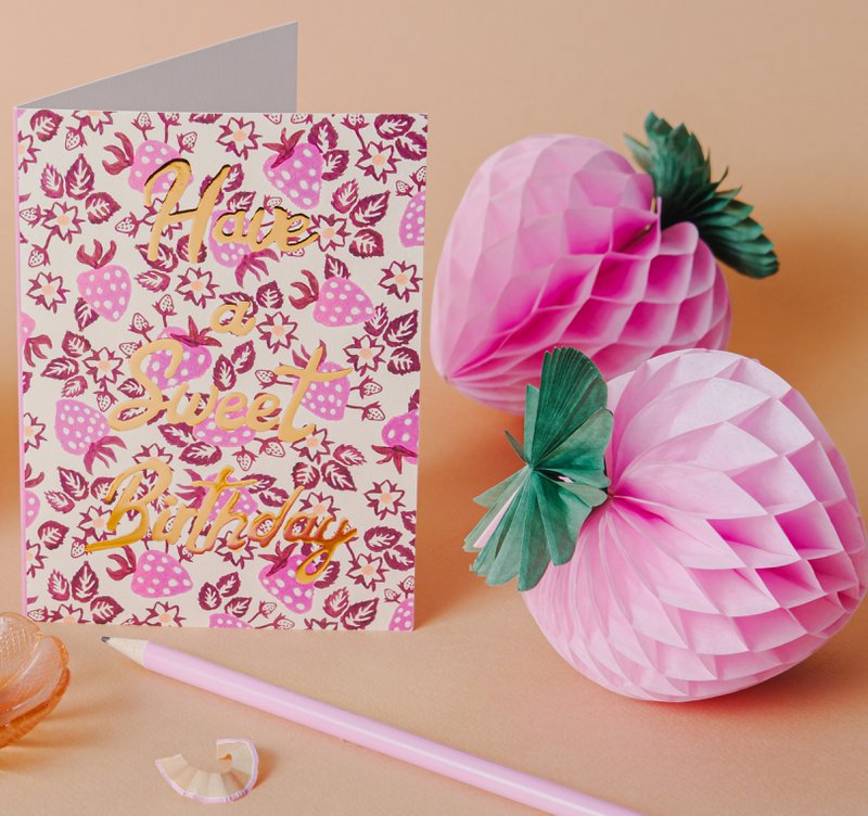 Carte de voeux - Passez un doux anniversaire