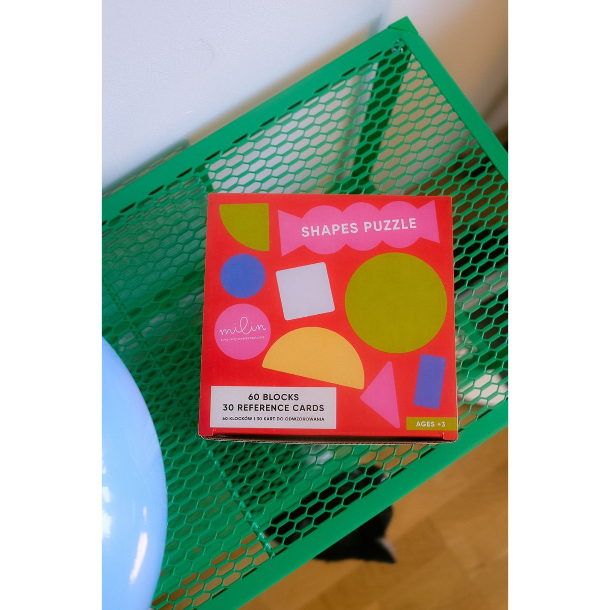 Puzzle Kształty - 60 klocków z 30 kartami