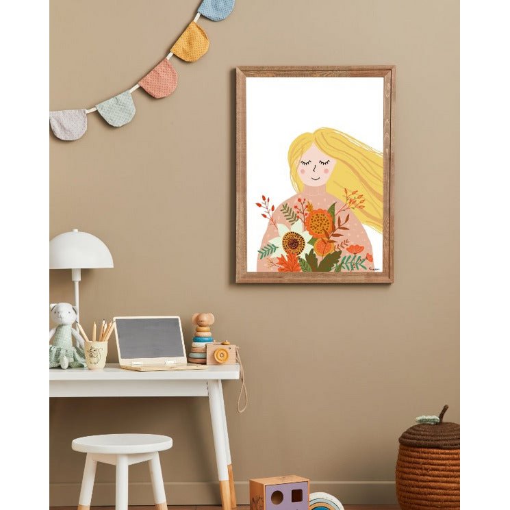 Lisa im Frühling – Poster für das Babyzimmer