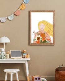 Lisa i foråret - babyværelse plakat