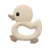 Silikon-Beißring Ente – Beige