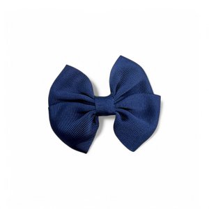 Kinderhaarstrik met clip - Grosgrain Ribbon - 7 X 6 cm - Marineblauw