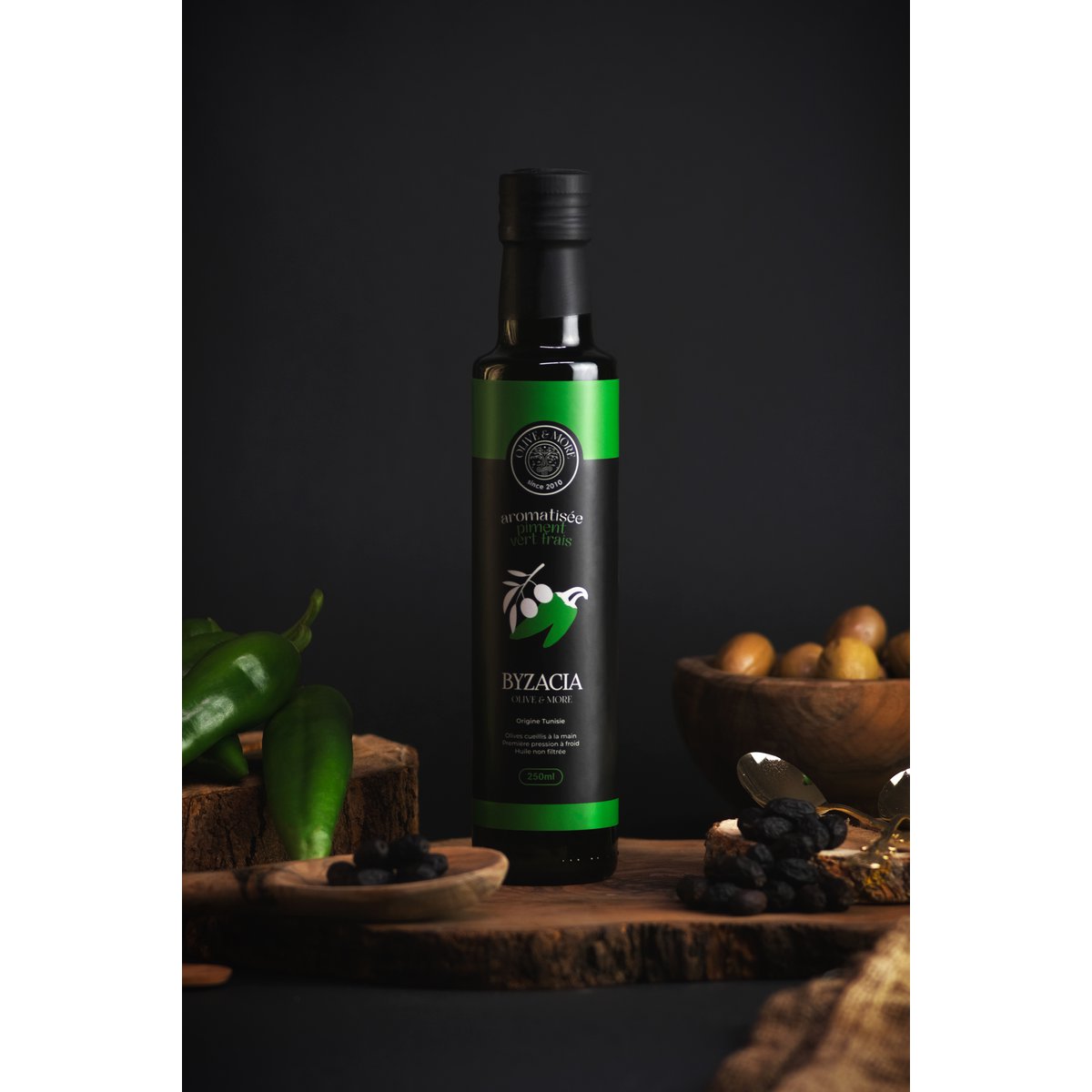 Oliwa z oliwek aromatyzowana świeżym zielonym pieprzem