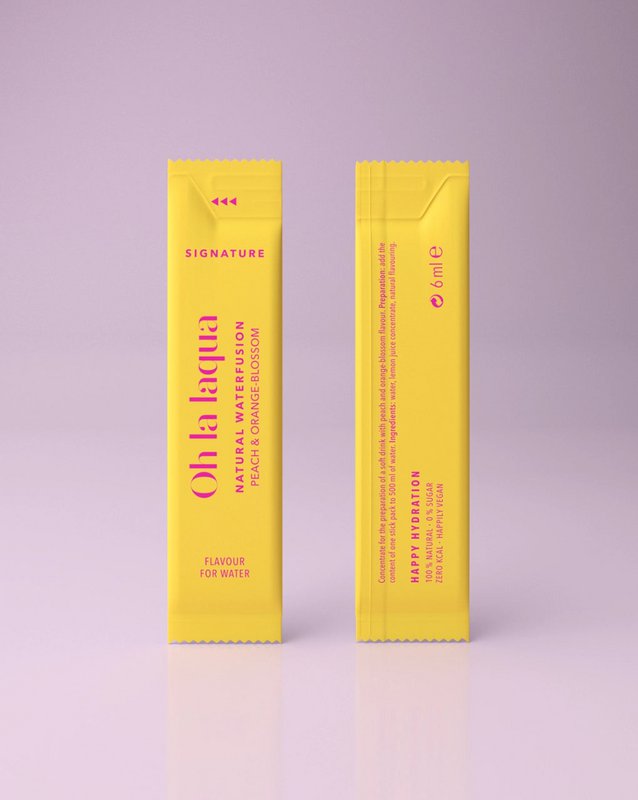 PÊCHE & FLEUR D'ORANGER • Pour eau aromatisée