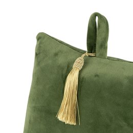 Door stopper velvet apple green 18cm