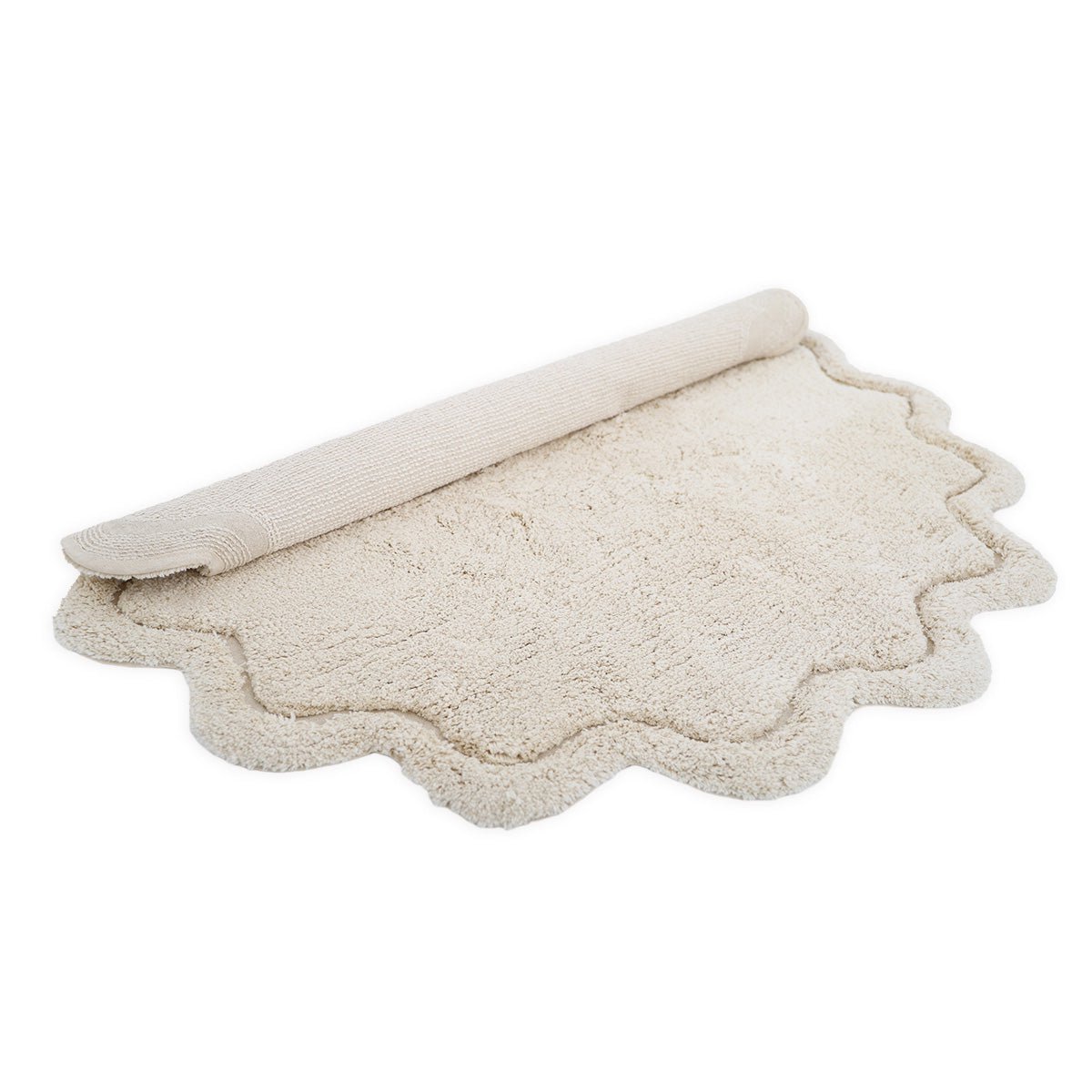 Waschbarer Kinderteppich aus Baumwolle SWEET APRIL ECRU