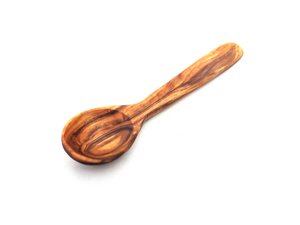 Lepel 12 cm handgemaakt van olijfhout