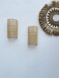 Pantalla de pared de ratán Mehara