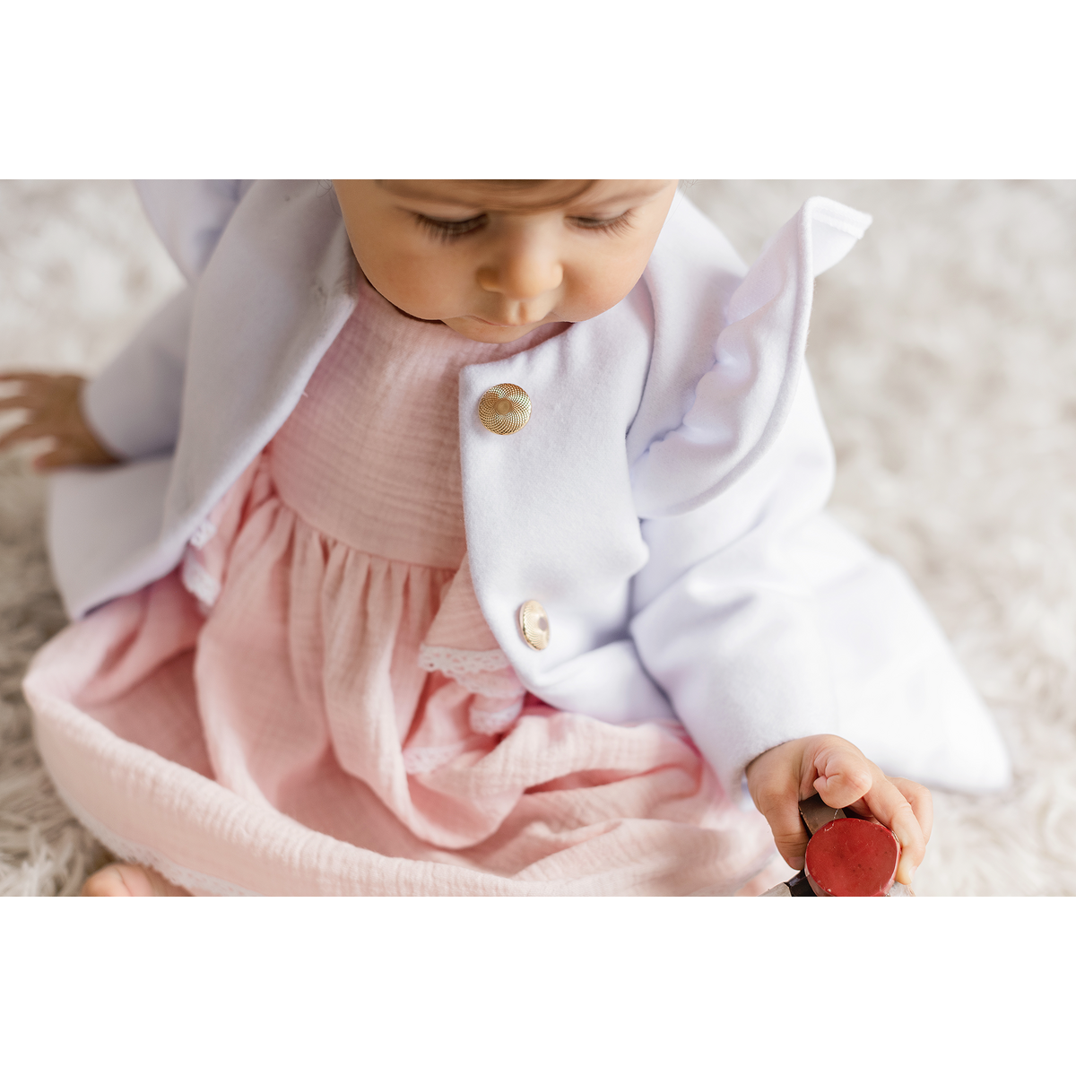 Sweet pink dress for baby girl