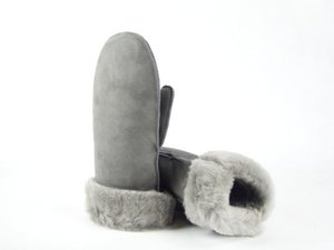 Lammy Mitten double face gray
