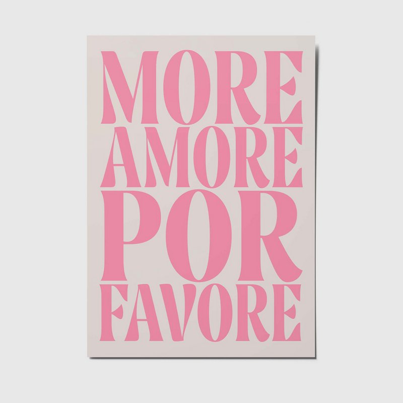 More love please - A6 Postkarte