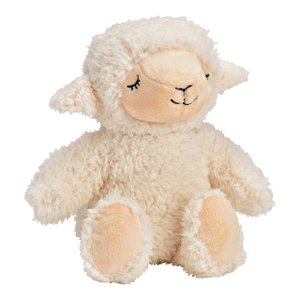 Soft toy sheep made of plush, white (W/H/D) 23x25x17cm