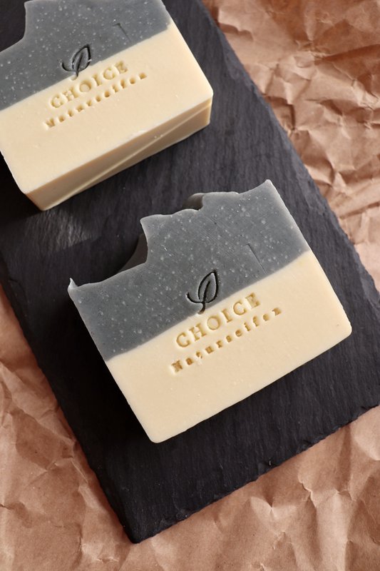 Natursæbe "Cedar & Charcoal", vegansk, palmeoliefri