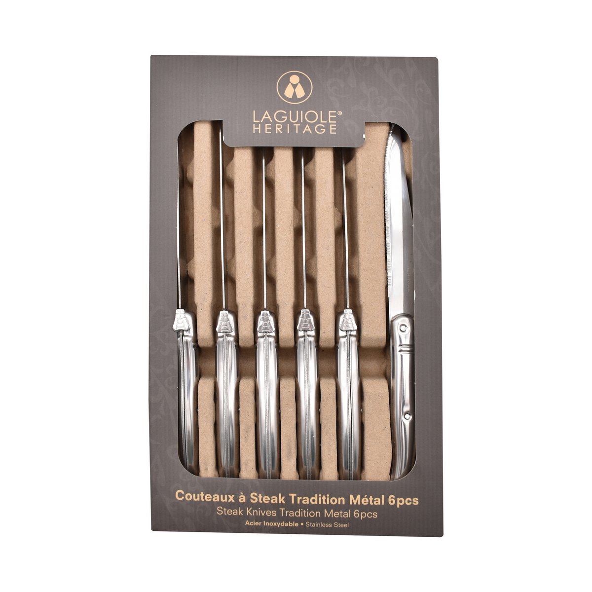 Caja de 6 cuchillos STEACK METAL