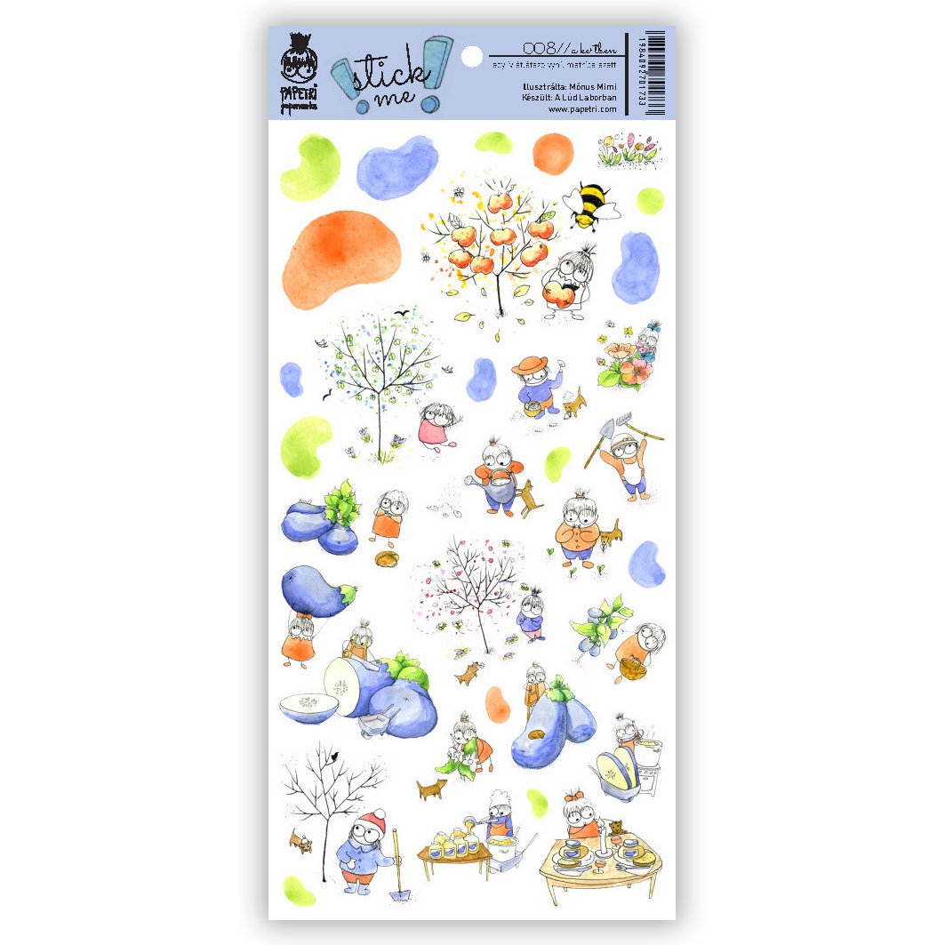 Feuille transparente d'autocollants imperméables - dans le jardin