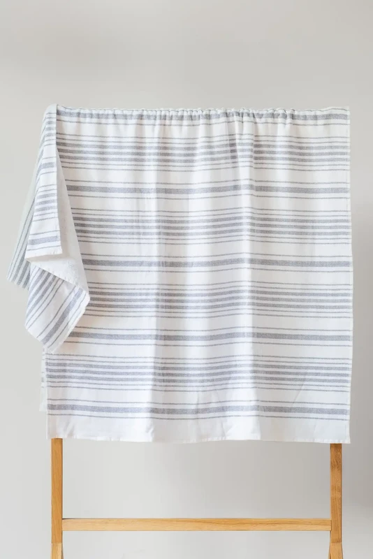 Marine - Serviette Double Face en Coton - Deux Tailles